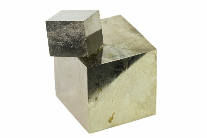 Natural Pyrite Cube Cluster - Spain #136695